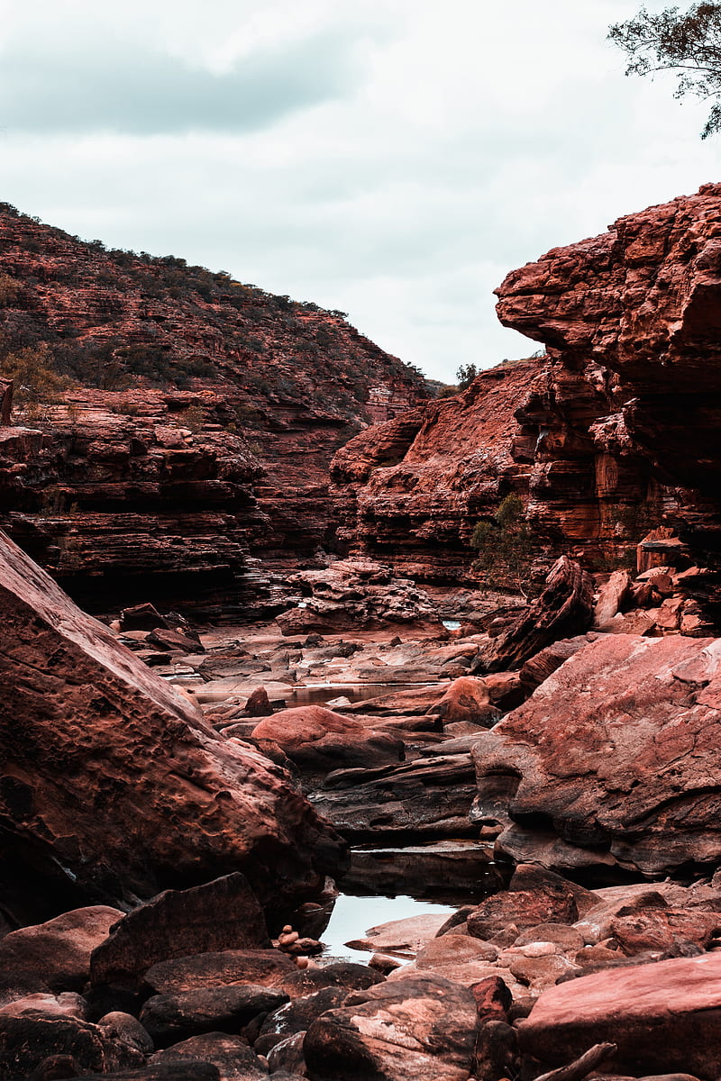 rocks, canyon, valley, landscape, HD phone wallpaper