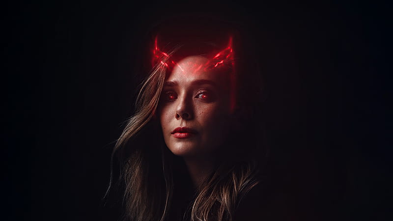Scarlet Witch Little Devil, scarlet-witch, wanda-vision, tv-shows, artstation, HD wallpaper