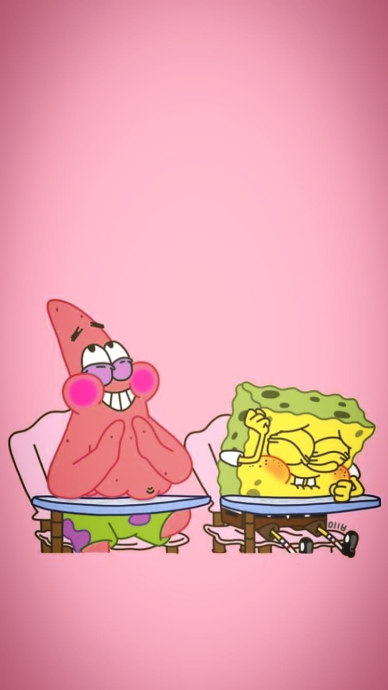 Spongebob, pink, sponge bob, spongebob squarepants, HD phone wallpaper
