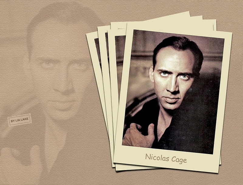 Nicolas Cage, pretty eyes, male, actor, people, HD wallpaper
