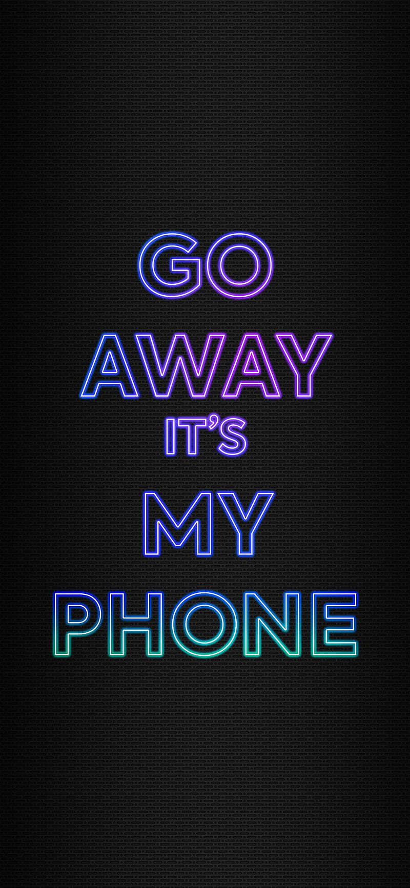 Go away, lock screen, phone, saying, words, HD phone wallpaper | Peakpx