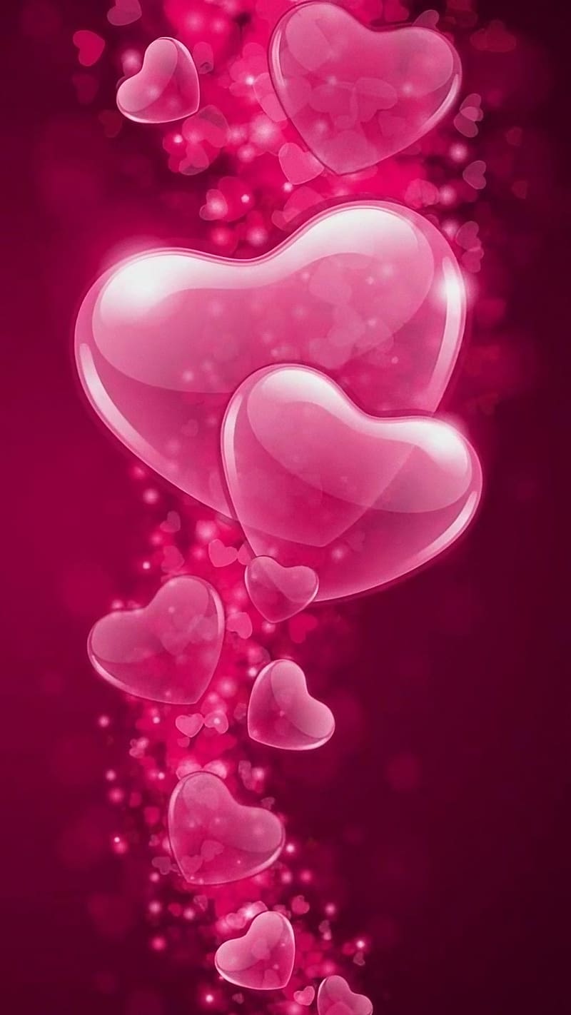 Whatsapp Love, Pink Hearts, HD phone wallpaper | Peakpx