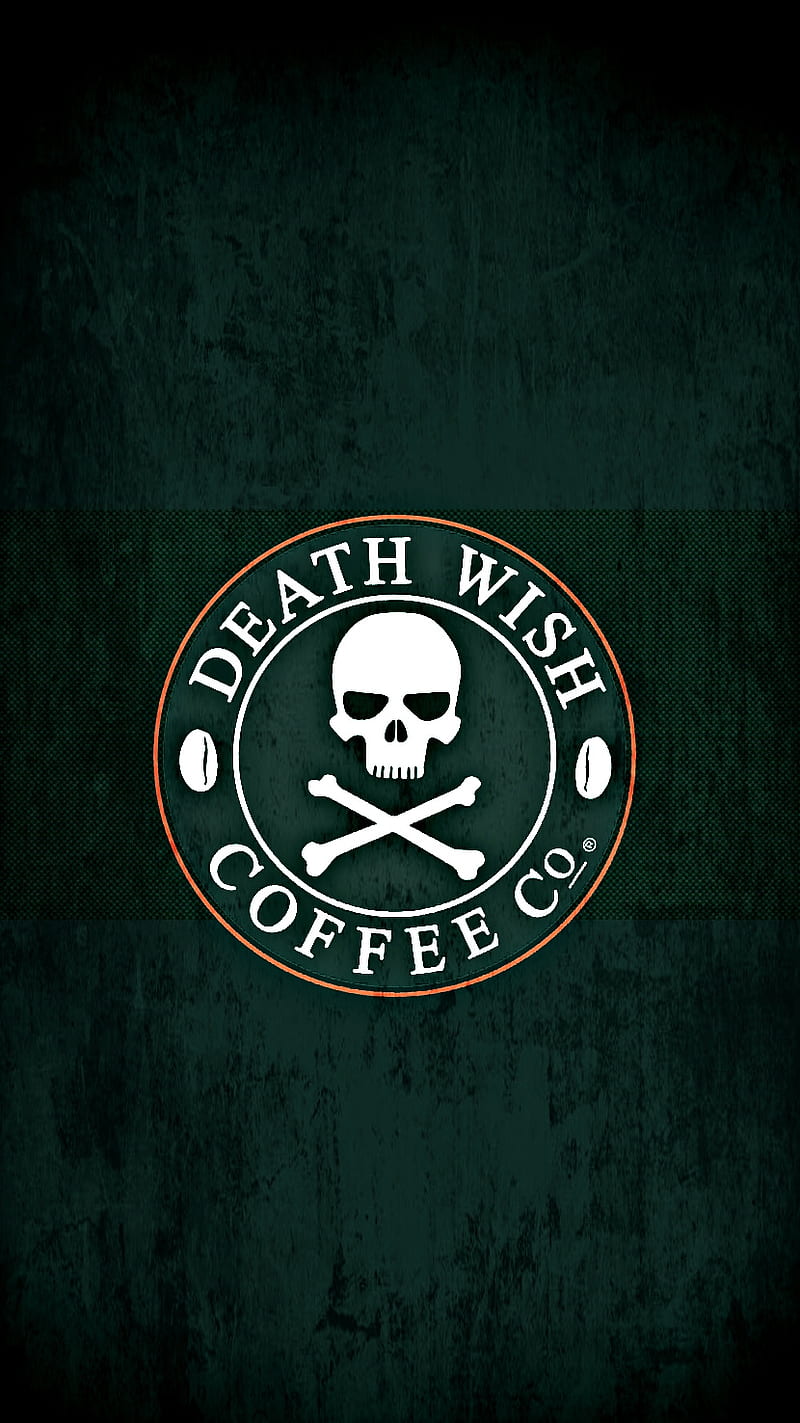Death wish coffee, awesome, beverage, brand, death wish, grunge, logo, HD phone wallpaper