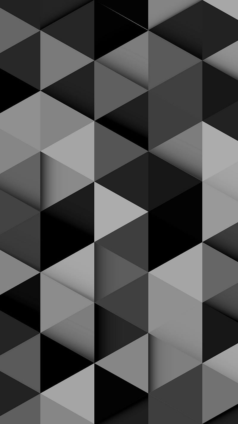 B And W, abstract, background, dark, designs, geometric, HD phone wallpaper