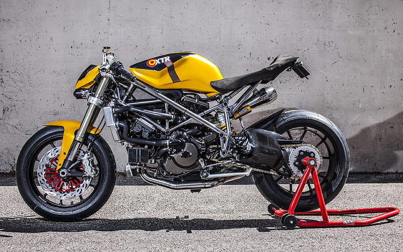 Ducati 848 Custom Street Fighter tuning, 2018 bikes, XTR Pepo, sportsbikes, Doud Maquina, superbikes, Ducati, HD wallpaper