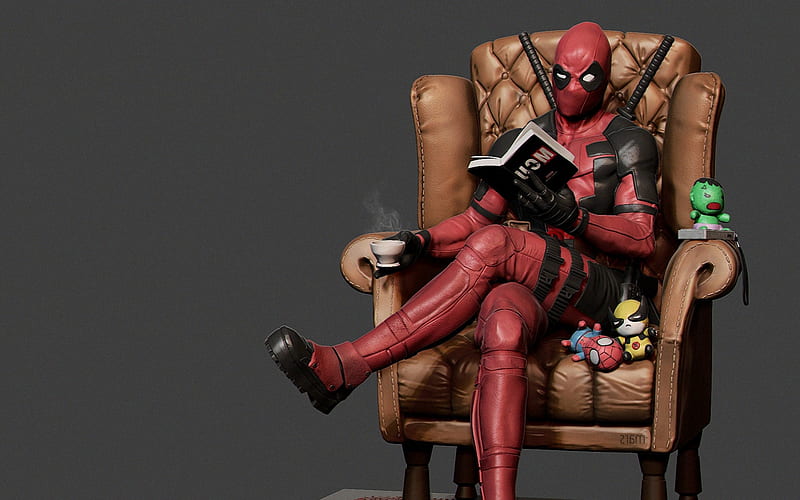 Deadpool, Wade Winston Wilson, superhero, costume, HD wallpaper