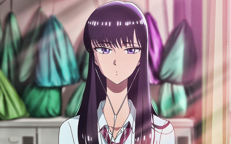 Akira Tachibana, protagonist, manga, girl with violet eyes, After the Rain, Koi wa Ameagari no You ni, HD wallpaper