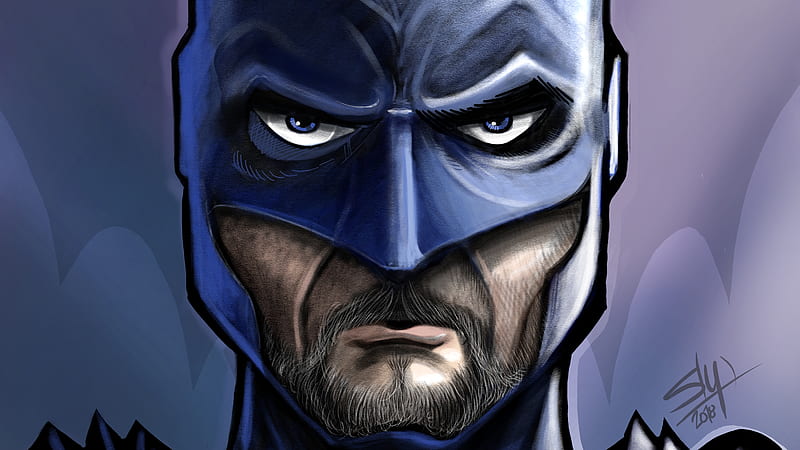 Serious Batman , batman, superheroes, artist, artwork, digital-art, behance, HD wallpaper