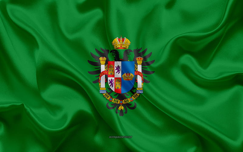 Toledo Flag silk texture, silk flag, Spanish province, Toledo, Spain, Europe, Flag of Toledo, flags of Spanish provinces, HD wallpaper