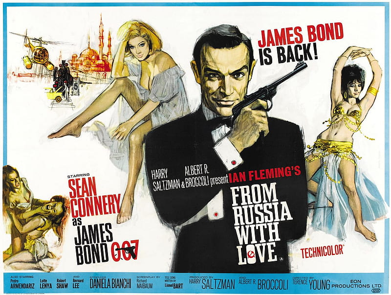From Russia With Love, james, bond, movie, 007, HD wallpaper