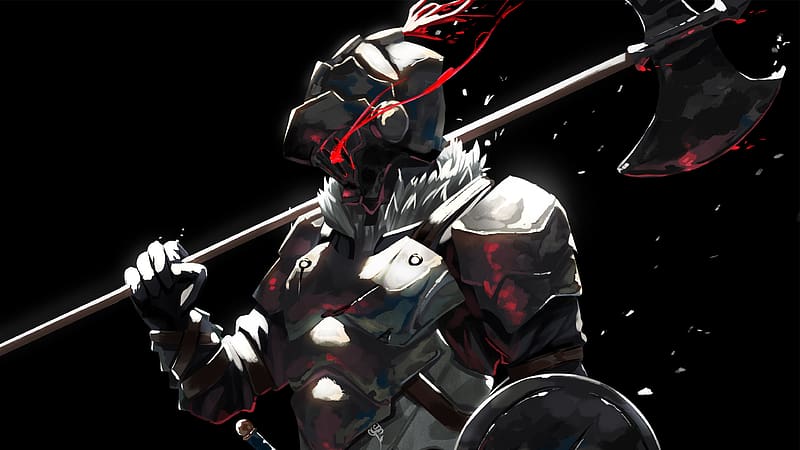 Anime, Weapon, Blood, Helmet, Axe, Armor, Goblin Slayer, HD wallpaper