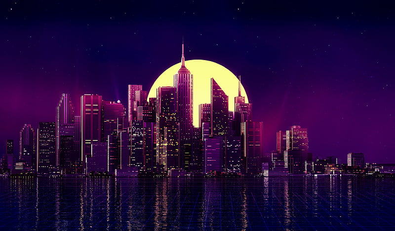 Neon New York City, HD wallpaper