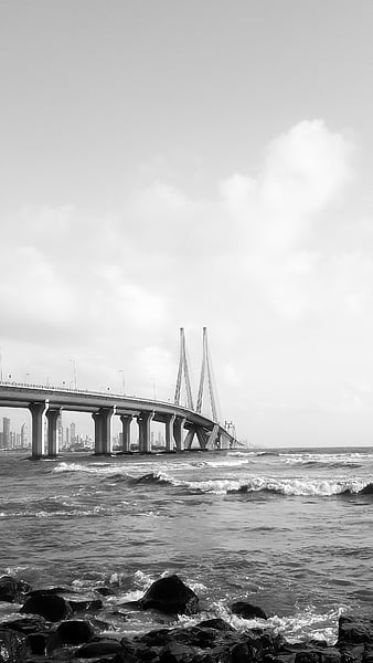 Image of Mumbai's bandra worli sea link ..-NK381525-Picxy