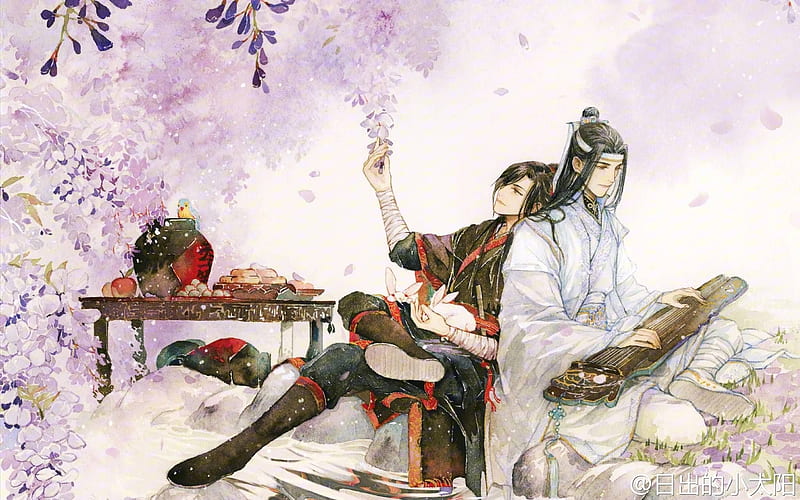 Anime, Mo Dao Zu Shi, Lan Wangji, Lan Zhan, Wei Wuxian, Wei Ying, HD wallpaper