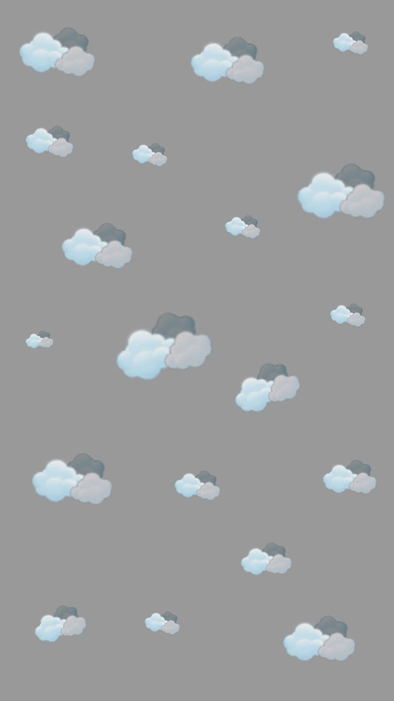 Cloudy, clouds, gray, pastel, HD phone wallpaper | Peakpx