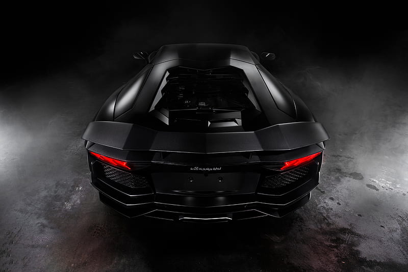 Black Lamborghini Aventador , lamborghini-aventador, lamborghini, carros, HD wallpaper