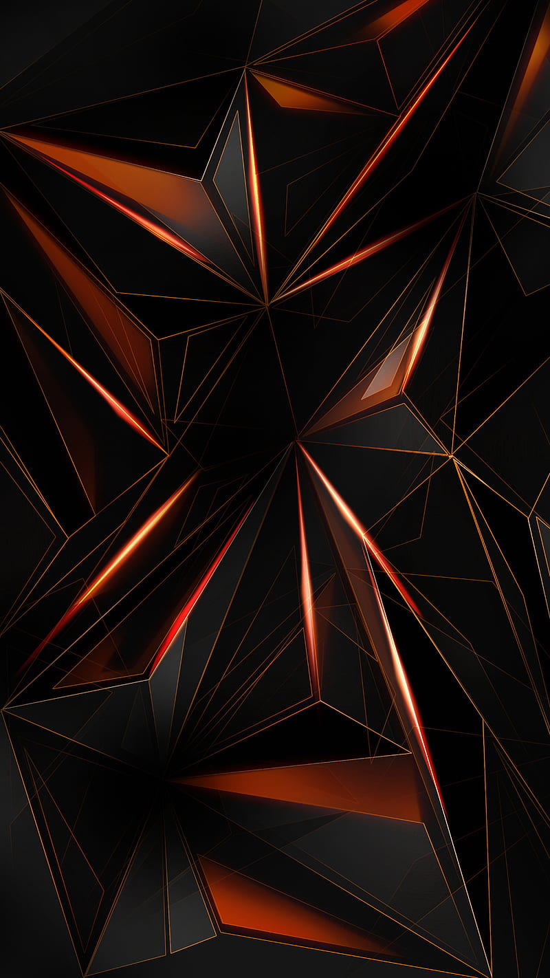 Polygon 3d, abstract, art, background, HD phone wallpaper