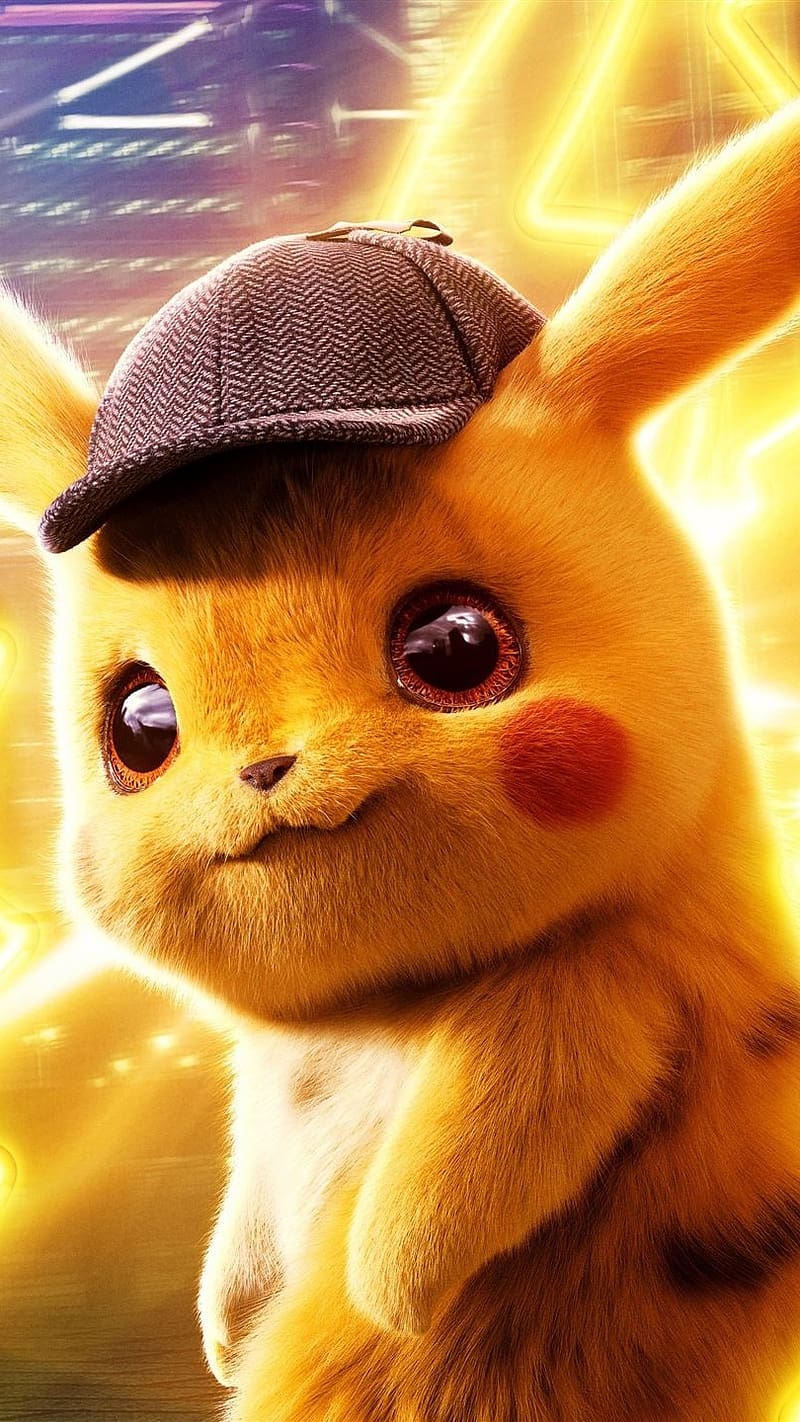Pokemon Pikachu, Detective, Smile, detective pikachu movie, HD phone wallpaper