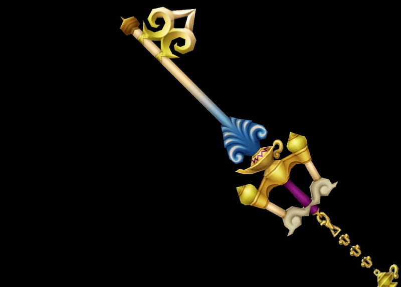 Wishing Lamp, item, object cg, video game, game, objects, weapon, realistic, items, black, kingdom hearts, rpg, plain, 3d, keyblade, dark, simple, HD wallpaper