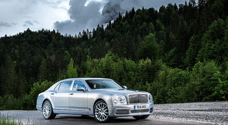 2017 Bentley Mulsanne Extended Wheelbase (Color: Extreme Silver) - Front Three-Quarter , car, HD wallpaper
