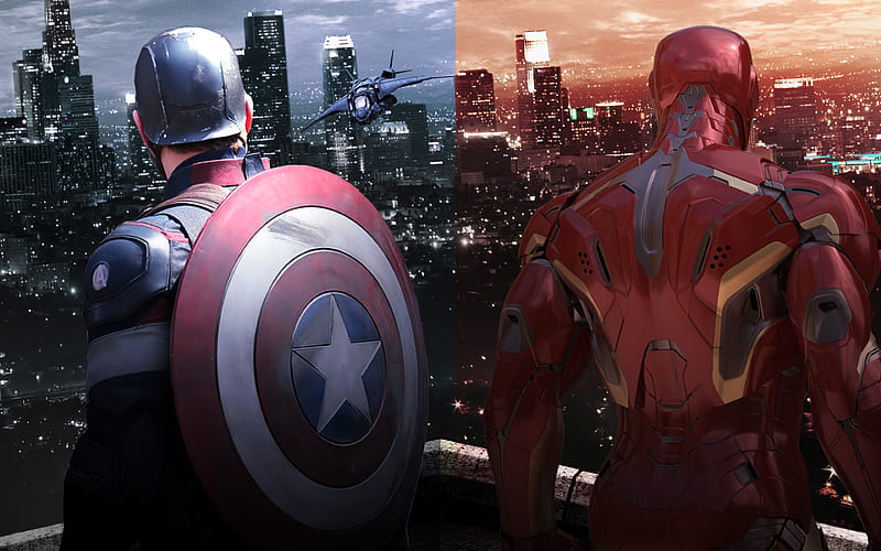 Iron Man, Captain America superheroes, art, IronMan, HD wallpaper | Peakpx