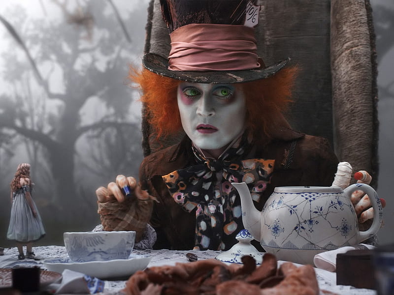 HD wallpaper Johnny Depp as Mad Hatter Alice in Wonderland 2016 Alice  Through the Looking Glass  Wallpaper Flare