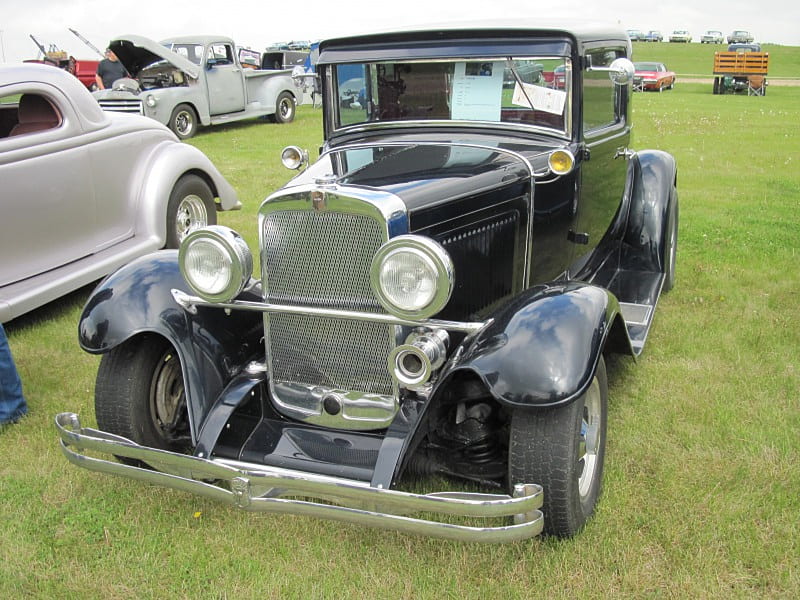 1929 Nash coupe, grass, black, Nash, silver, nickel, graphy, Grills, green, Headlights, car, Tires, HD wallpaper