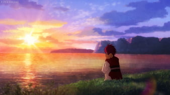 Beautiful Anime Scenery【AMV】- Yoake (Dawn) [HD] UltraHD 720p animated gif
