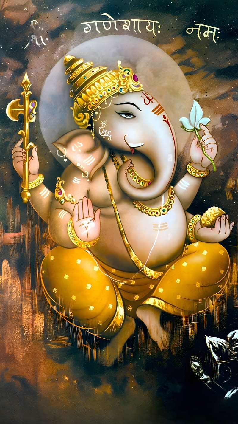 Shri Ganesh Ji Ke, Creative Art, lord, god, ganpati ji, HD phone wallpaper