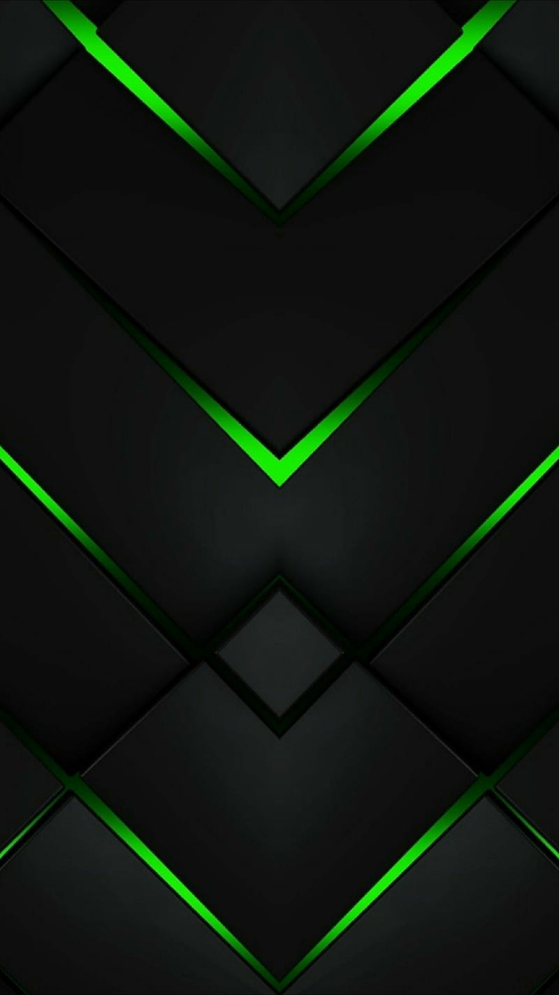 Monster, abstract, android, black, green, iphone, lines, neon, pattern,  stripes, HD phone wallpaper | Peakpx