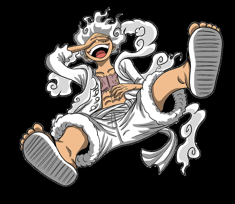 Monkey D Luffy Anime White Hair One Piece Sun God Nika Gear 5th