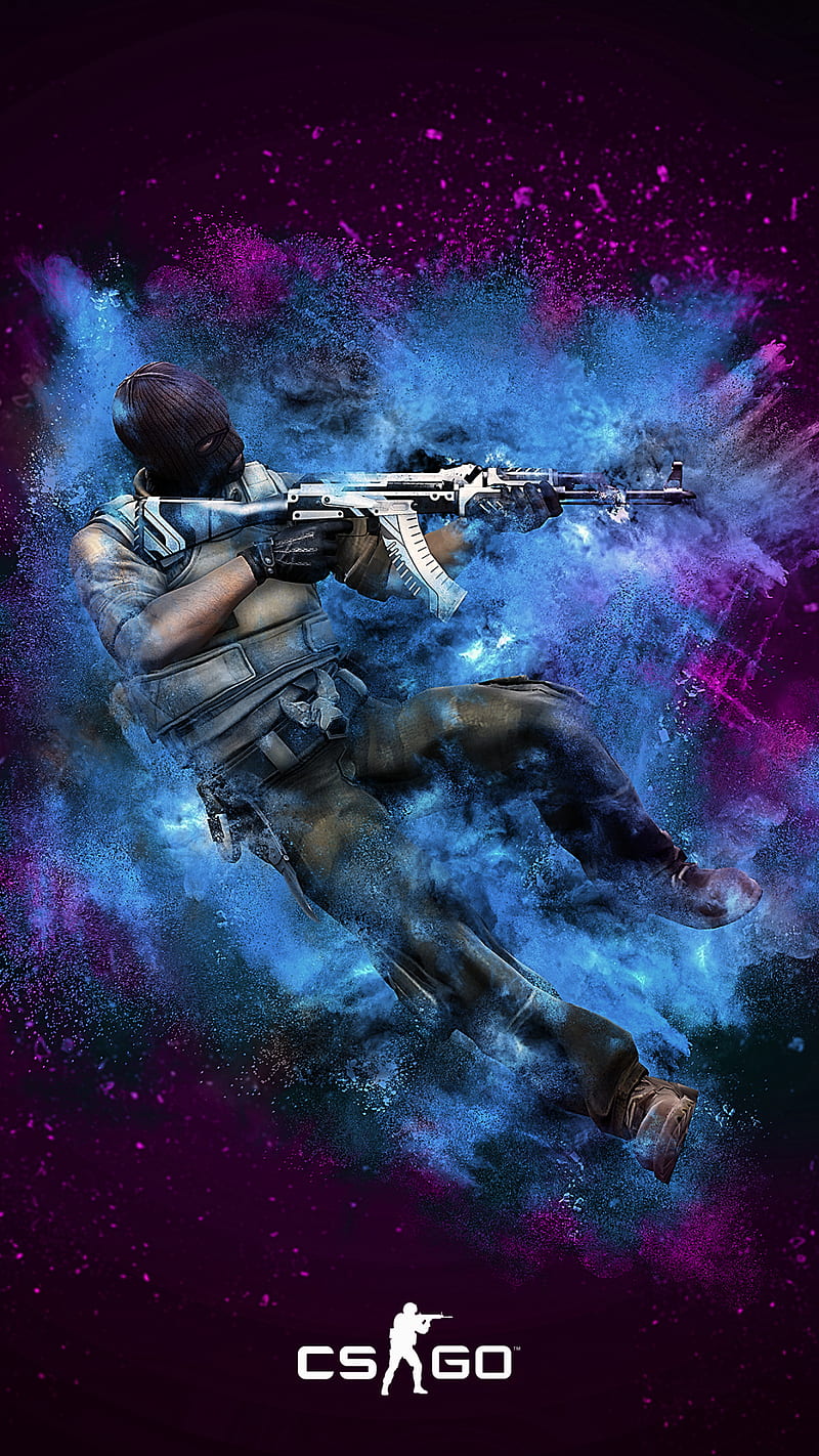 CS:GO, AK-47, Vulcan, Skin HD HD Phone Wallpaper