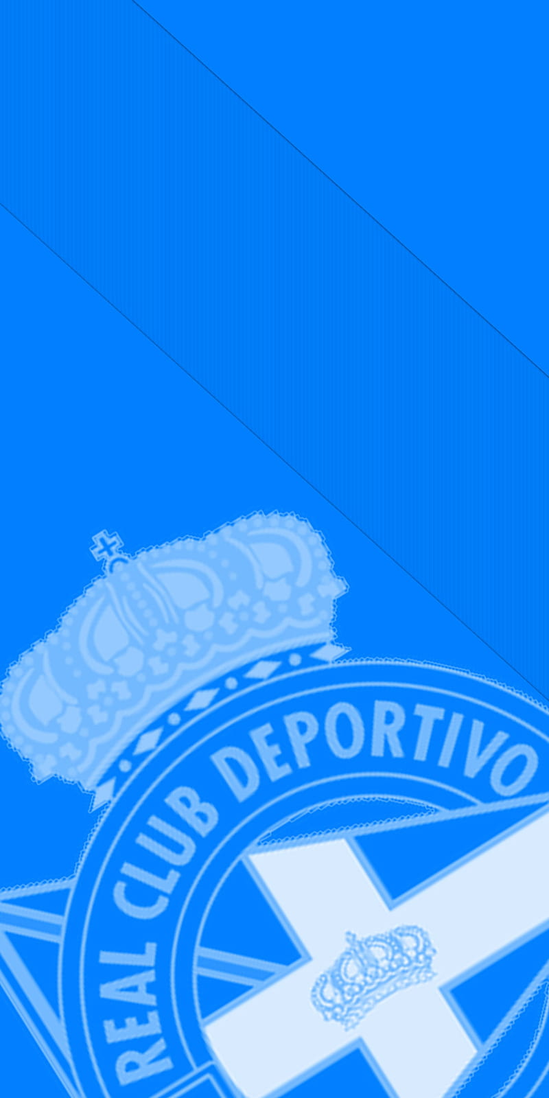 Depor Azul Grande, deportivo, shield, logo, teams, HD phone wallpaper