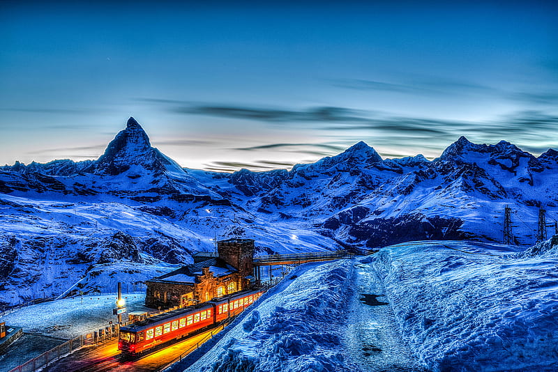 Matterhorn - Cervino, mountain, montagna, nature, nature, snow, HD wallpaper
