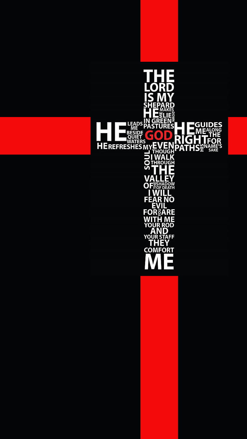 Red Cross, black, verse, god, HD phone wallpaper