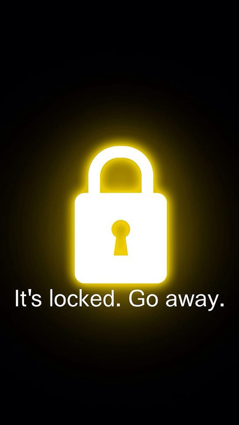 Its Locked Go Away, go away, lock, HD phone wallpaper