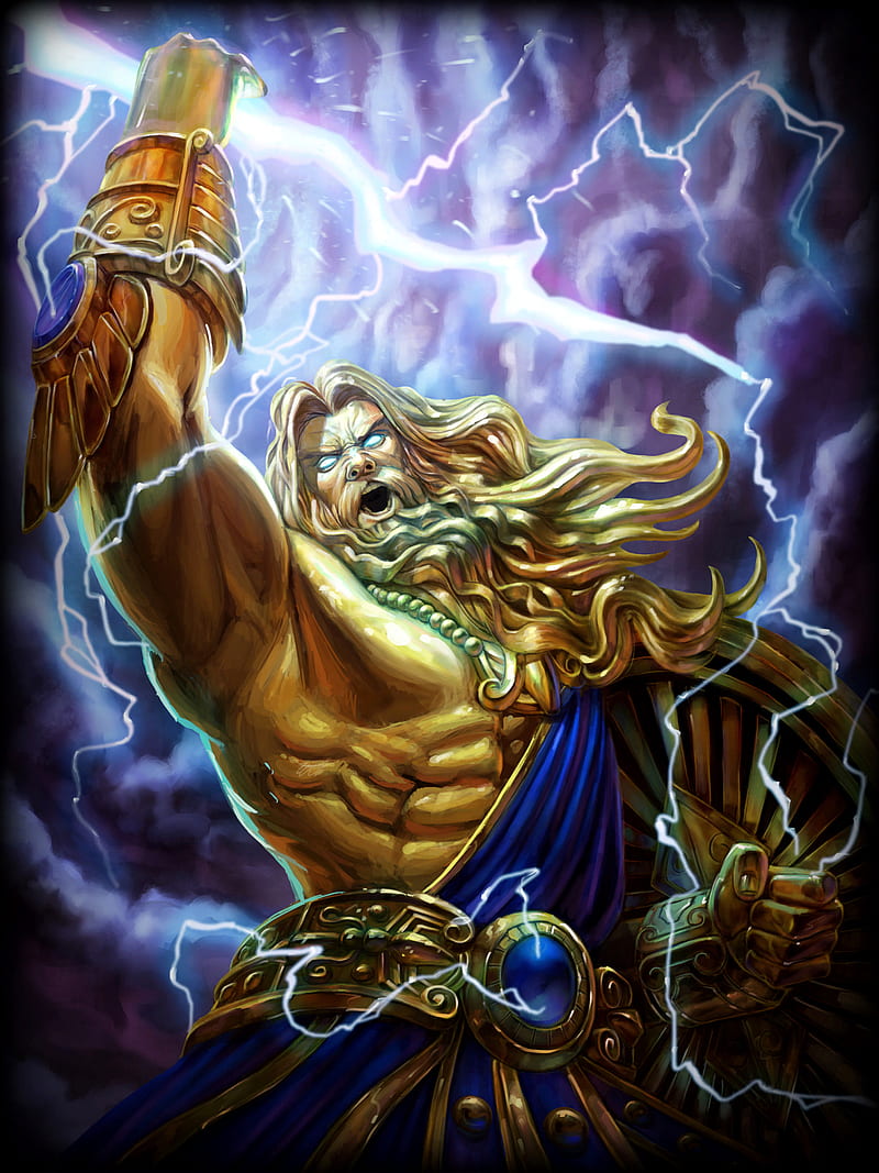 Zeus, god of lightning, greek god, HD phone wallpaper