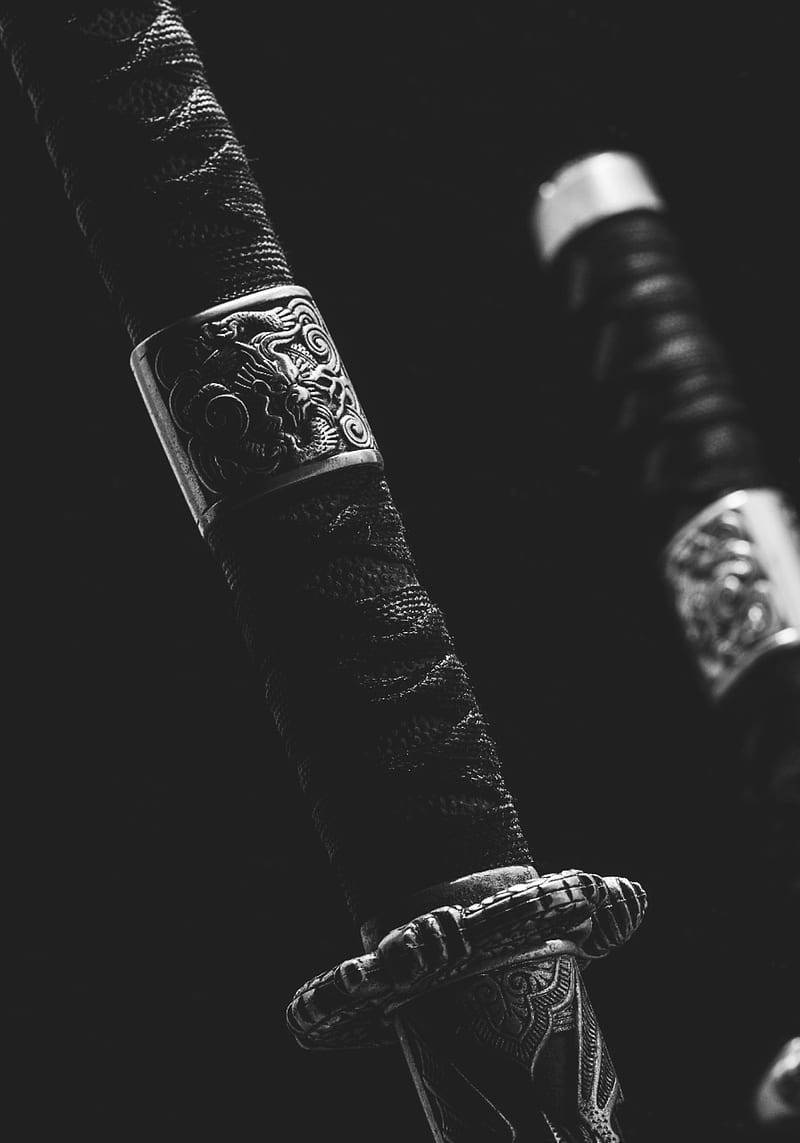 Katana, black, dark, japanese sword, samurai, sword, HD phone wallpaper |  Peakpx