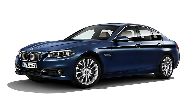 2014 BMW 5-Series (F10 LCI) - 550i Individual Frozen Dark Blue Metallic - Front , car, HD wallpaper