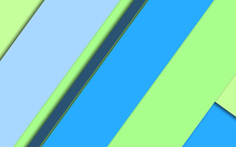 blue green abstraction, geometric background, material design, android, HD wallpaper