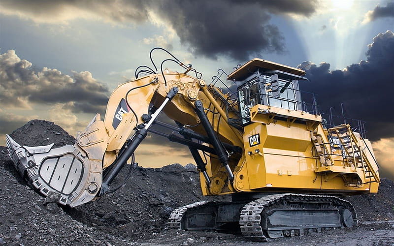 Caterpillar 6090 FS, Mining excavator, mining machinery, Cat 6090FS,  excavators, HD wallpaper | Peakpx