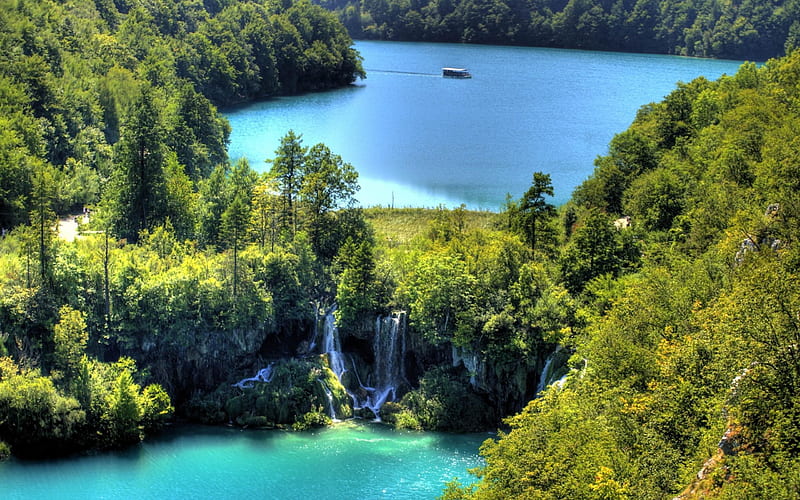 plitvice lakes croatia-natural scenery, HD wallpaper