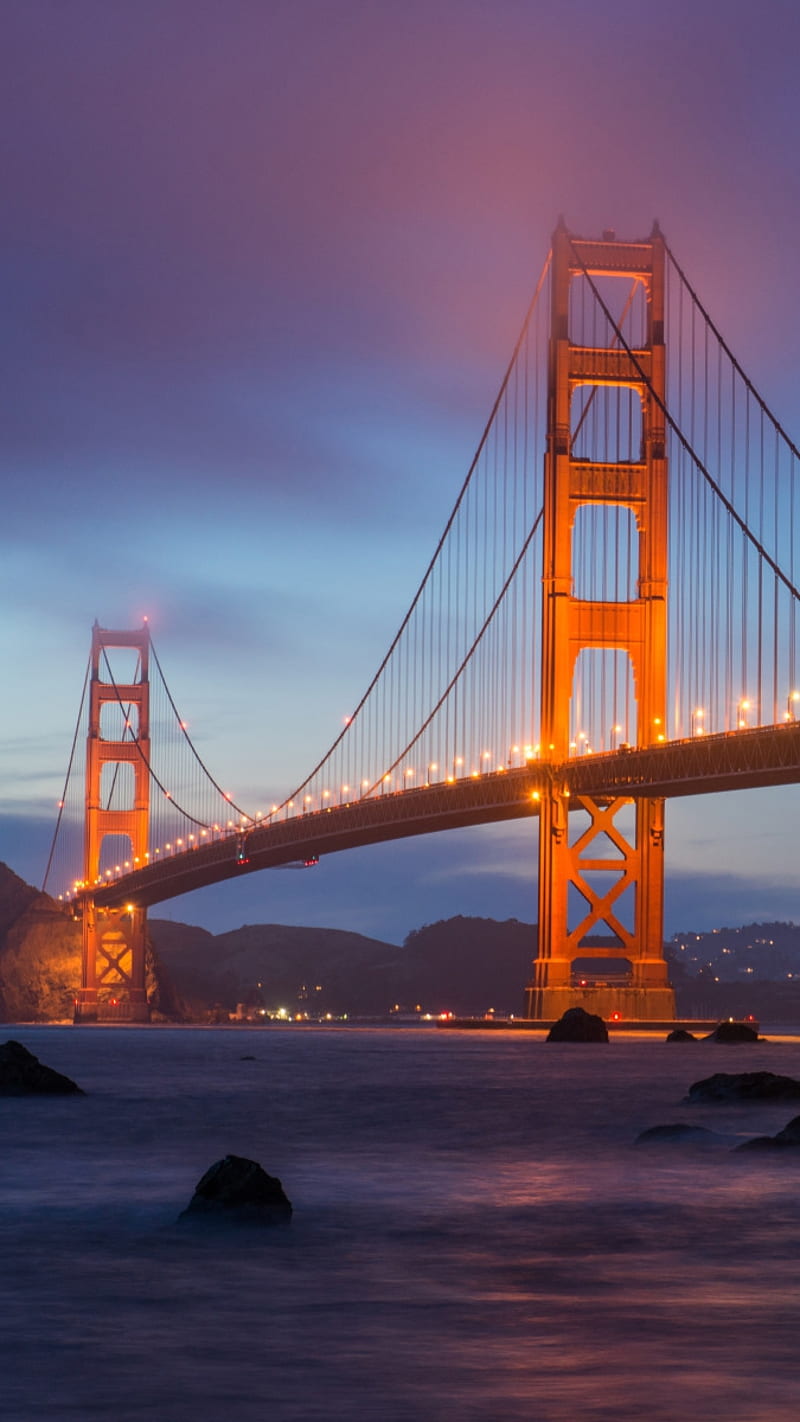 Golden Gate Bridge Night IPhone IPhone : IPhone, HD phone wallpaper