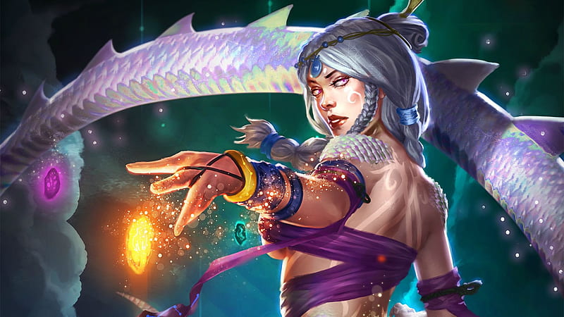 Fantasy girl, fantasy, girl, smite, game, magical, hand, dragon, pink, HD wallpaper Fantasy girl, fantasy, girl, smite, game, magical, hand, dragon, pink, HD wallpaper