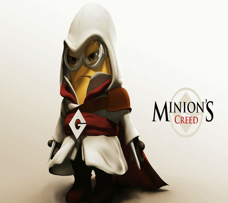 Minion Creed, 2014, assassins, comedy, coo, cute, despicable new, nice, HD wallpaper