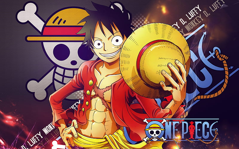 Monkey D. Luffy, anime, luffy, one piece, strawhat, pirate, HD wallpaper