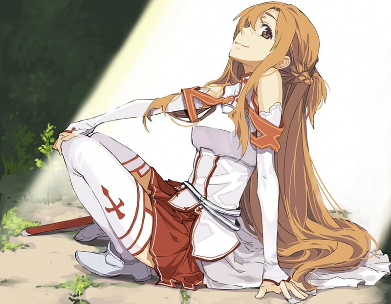 Download Yuuki Asuna, the skilled swordswoman in virtual reality Wallpaper