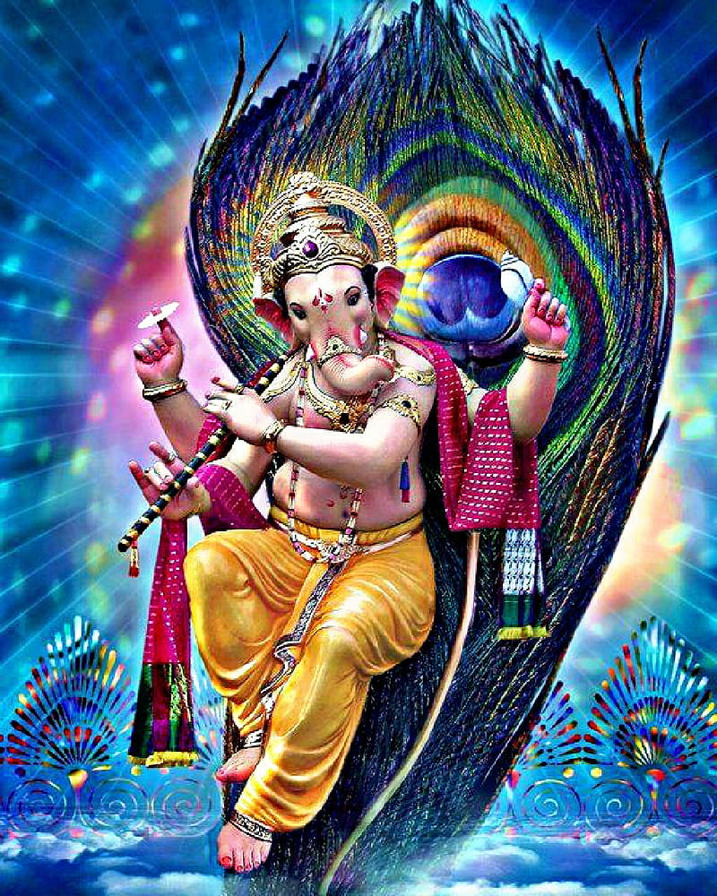 Lord ganesha, bappa, ganapathi, ganapathi bappa morya, ganesh, god, lord ganesh, vinayak, vinayakachavithi, HD phone wallpaper