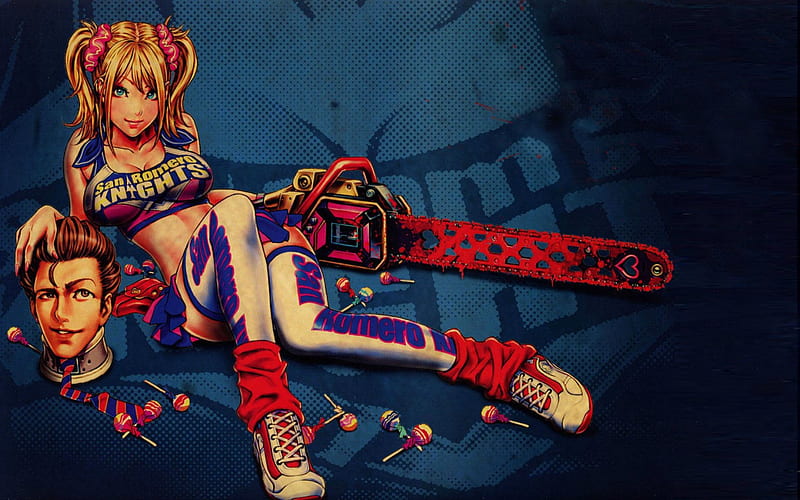 Wallpaper Blonde, Zombies, Lollipop Chainsaw, Juliet Starling, Nyasha,  Short skirt. for mobile and desktop, section игры, resolution 1920x1200 -  download