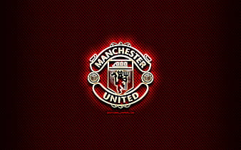 Liverpool FC, glass logo, red rhombic background, LFC, Premier League ...